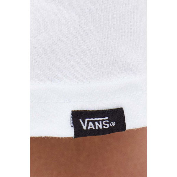Хлопковая футболка Vans цвет белый с принтом
