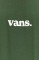 Хлопковая футболка Vans цвет зелёный с принтом