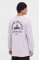 Хлопковый лонгслив Vans цвет фиолетовый с принтом