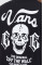 Хлопковая футболка Vans мужской цвет чёрный с принтом