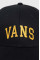 Хлопковая кепка Vans цвет чёрный с принтом