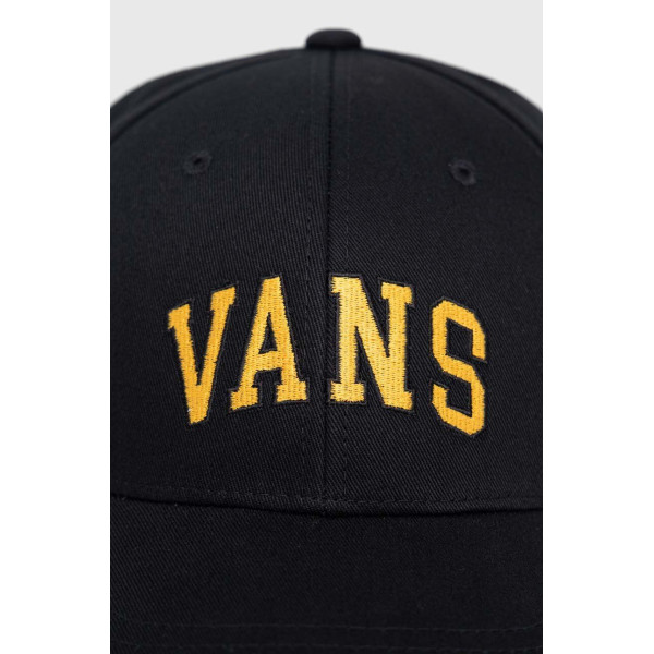 Хлопковая кепка Vans цвет чёрный с принтом