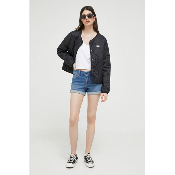 Двусторонняя куртка Vans женская цвет чёрный переходная VN0A7RNGKOU1-BLACKASPHA