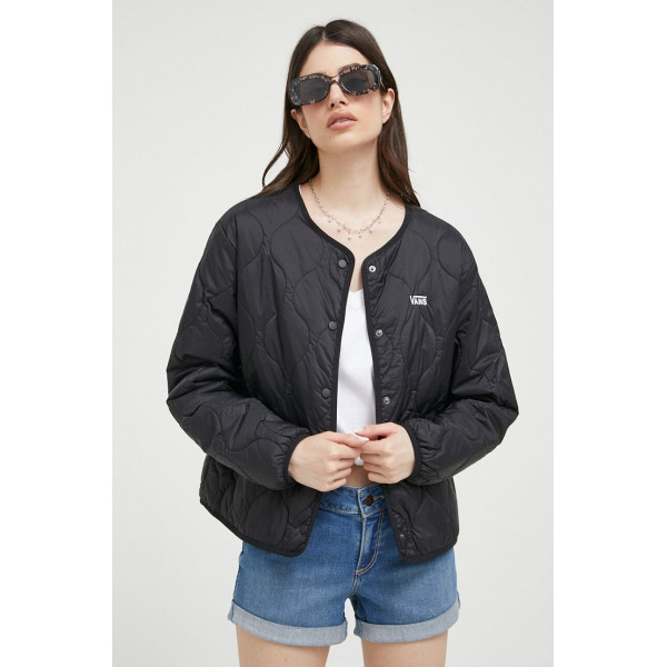 Двусторонняя куртка Vans женская цвет чёрный переходная VN0A7RNGKOU1-BLACKASPHA