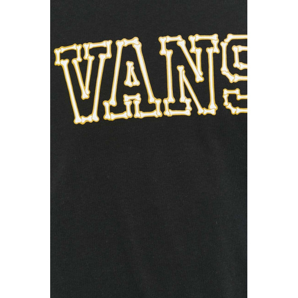 Хлопковая футболка Vans цвет чёрный с принтом